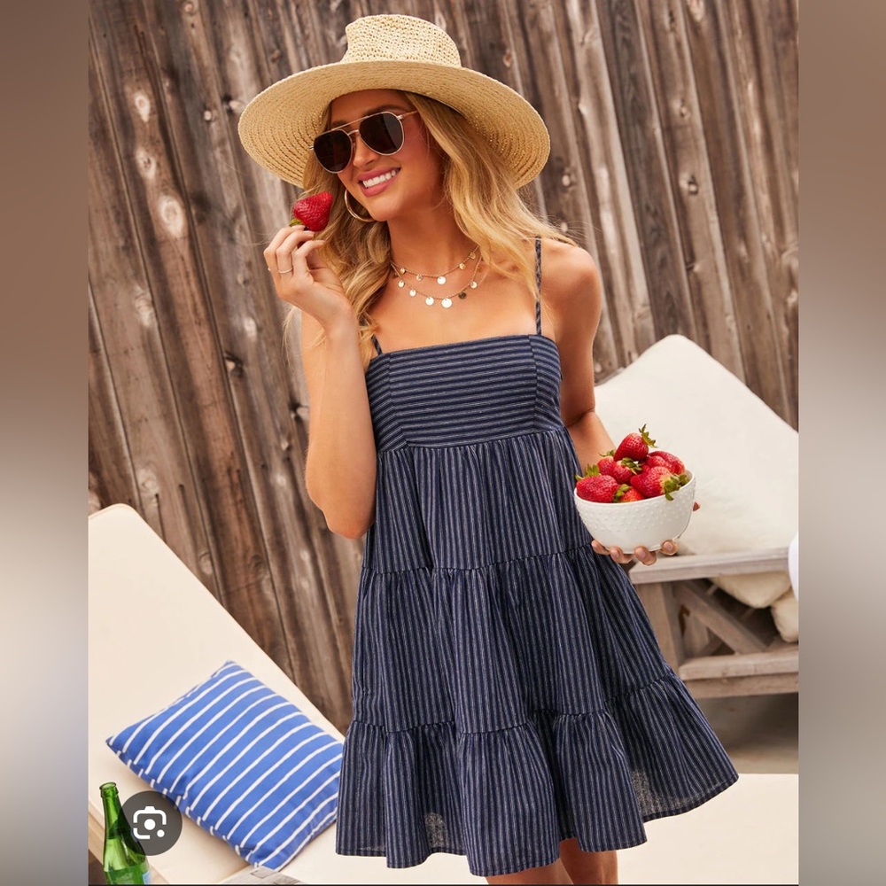 Vici Julia Striped Mini Dress